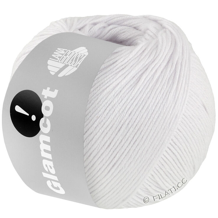 Lana Grossa GLAMCOT | 01-hvid
