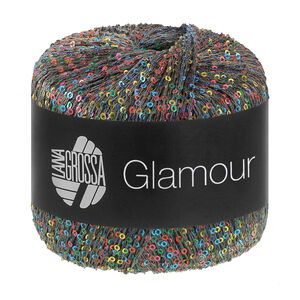 Lana Grossa GLAMOUR | 107-mørk blå/mørk grå