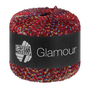 Lana Grossa GLAMOUR | 111-mørk rød