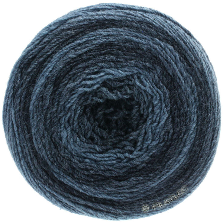 Lana Grossa GOMITOLO 200 Dégradé | 301-jeans/mørk blå