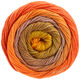 Lana Grossa GOMITOLO ALOHA | 306-gulorange/rødorange/gyldenbrun/rosentræ/nøddebrun