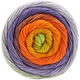Lana Grossa GOMITOLO ALOHA | 316-æggeblomme gul/karry/orange/violet/grå lilla/kanel/gulgrøn