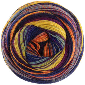 Lana Grossa GOMITOLO ARTE | 1020-gul/sort/oliven/gråblå/rødviolet/gråbeige/orange/mørk violet/neonorange