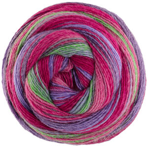 Lana Grossa GOMITOLO ARTE | 1022-grå/lilla/pink/fuchsia/grøn/blomme/cyklamen