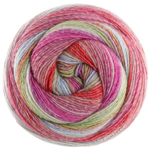 Lana Grossa GOMITOLO ARTE | 1023-jordbær/rødviolet/lys grå/lindgrøn/lys blå/beige/orange/rød/pink/fuchsia