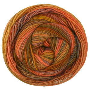 Lana Grossa GOMITOLO GALA | 4046-orange/nougat/okker/lys oliven/mørk oliven/grønbrun/grå rød