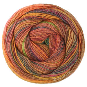 Lana Grossa GOMITOLO INTENSO | 242-mørk rød/nougat/orange/safrangul/jade/lys grøn/mørk grøn/violet/koral