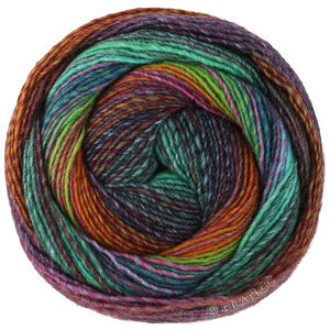 Lana Grossa GOMITOLO MODO | 624-oliven/gulbrun/turkis/mørk brun/mørk blå/mørk grøn/jade/fuchsia/aubergine
