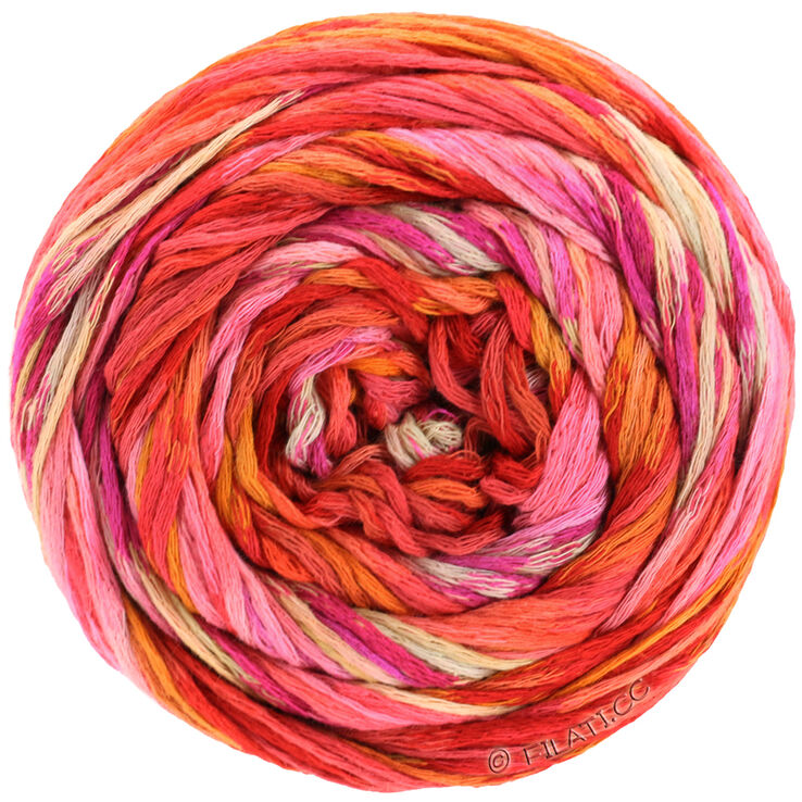 Lana Grossa GOMITOLO SELEZIONE 3 | 3001-rød/pink/rosa/okker/cognac/lys grå
