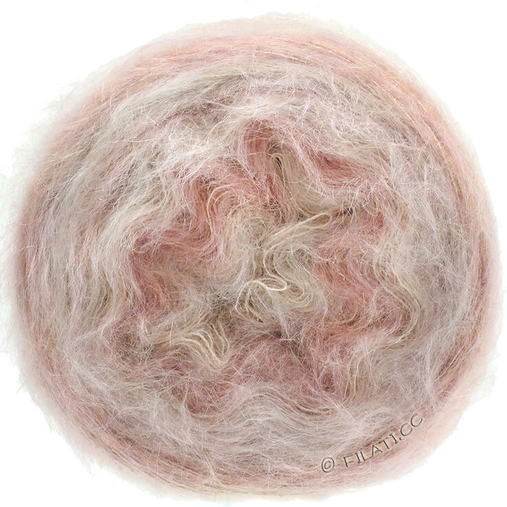 Lana Grossa GOMITOLO SILKHAIR | 201-rosa/beige meleret