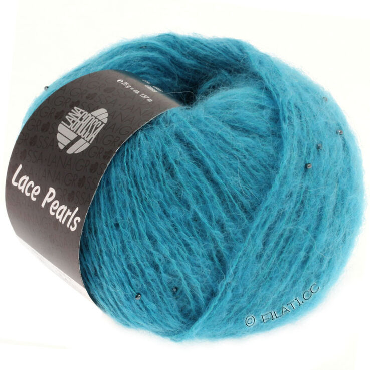 Lana Grossa LACE Pearls | 001-turkisblå