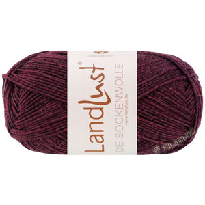 Lana Grossa LANDLUST DIE SOCKENWOLLE 50g Mélange | 1602-vinrød meleret