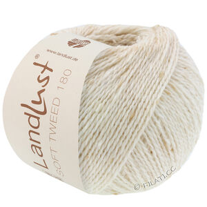 Lana Grossa LANDLUST Soft Tweed 180 | 101-natur meleret