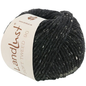 Lana Grossa LANDLUST Soft Tweed 90 | 06-sort meleret