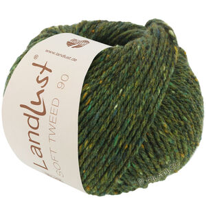 Lana Grossa LANDLUST Soft Tweed 90 | 07-mørk grøn meleret