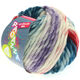 Lana Grossa LEI Mouliné/Color Mix/Spray (ophørende farver) | 252-rå hvid/vinrød/viola/petrol/mynte