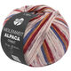Lana Grossa MEILENWEIT 6-FACH 150g Alpaca Print | 1112-mørk blå/okkerbrun/mørk rød/hvid/gammelrosa/lys grå