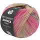 Lana Grossa MEILENWEIT 6-FACH 150g Alpaca Print | 1201-pink/rosa/aubergine/beige/sennep/mørk brun