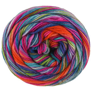 Lana Grossa MEILENWEIT 6-FACH 150g Cascata | 9744-blå/gråblå/lys blå/mørk grøn/lys grøn/gulgrøn/laks/orange/violet/skog grøn