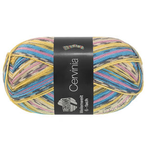 Lana Grossa MEILENWEIT 6-FACH 150g Cervinia | 9758-lys blå/mørk blå/rosa/grå/sølvgrå/vanilje/perlebeige