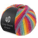 Lana Grossa MEILENWEIT 6-FACH 150g Cosy Socks Multi Stripes | 2201-røgblå/turkis/gul/orange/fuchsia