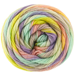 Lana Grossa MEILENWEIT 6-FACH 150g Fontana | 9750-lilla/vanilje/syren/hvidgrøn/mynte/citrusgul/høgrøn