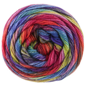 Lana Grossa MEILENWEIT 6-FACH 150g Fontana | 9753-cyklamen/himmelblå/blåviolet/lys grøn/fuchsia/rust