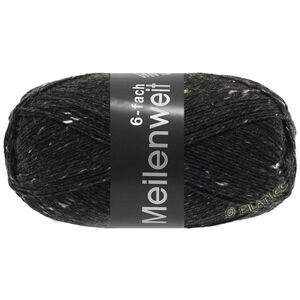 Lana Grossa MEILENWEIT 6-FACH 150g Mouliné/Tweed | 8837-antracit meleret
