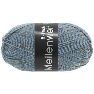 Lana Grossa MEILENWEIT 6-FACH 150g Mouliné/Tweed | 9227-jeansblå meleret