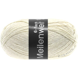 Lana Grossa MEILENWEIT 6-FACH 150g | 9228-natur meleret
