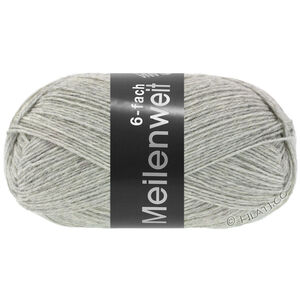 Lana Grossa MEILENWEIT 6-FACH 150g | 9244-lys grå meleret
