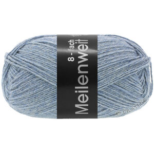 Lana Grossa MEILENWEIT 8-FACH 150g | 9659-gråblå meleret