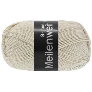 Lana Grossa MEILENWEIT 8-FACH 150g | 9661-lys beige meleret