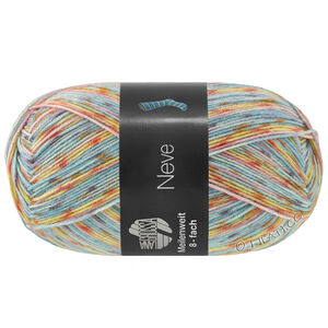 Lana Grossa MEILENWEIT 8-FACH 150g Neve | 9992-mynte/rosa/gul/orange/syren/aubergine