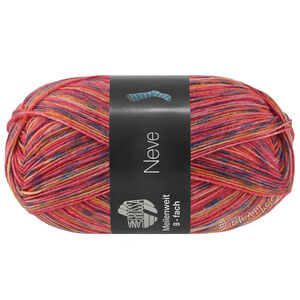 Lana Grossa MEILENWEIT 8-FACH 150g Neve | 9995-pink/fuchsia/safrangul/jeans/blå/orange/hvid/rust