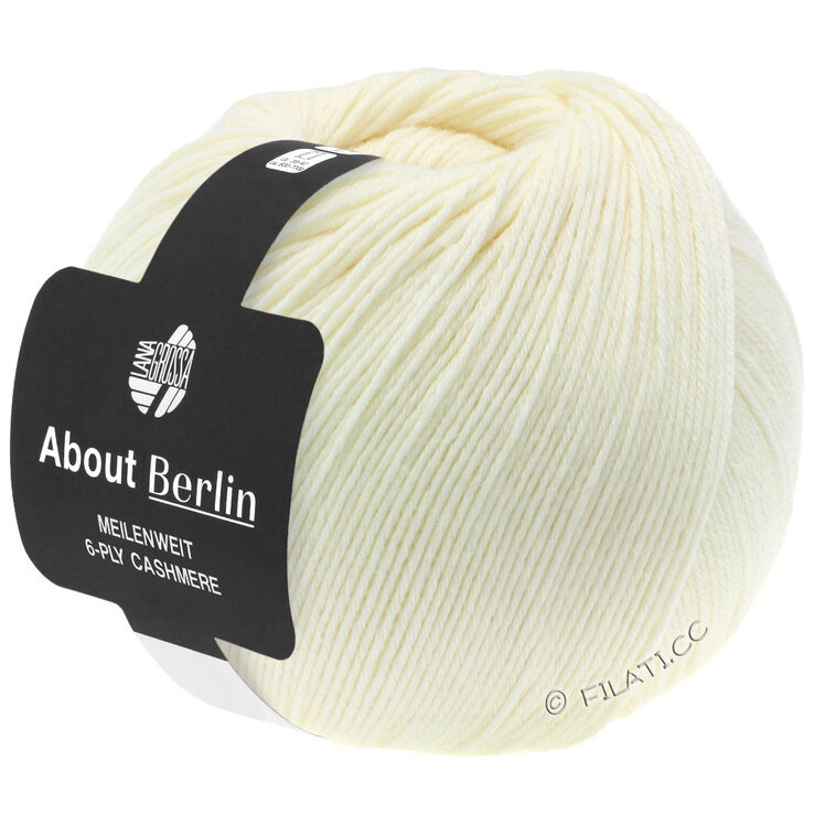 Lana Grossa MEILENWEIT 6-PLY CASHMERE (ABOUT BERLIN) | 001-rå hvid