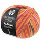 Lana Grossa MEILENWEIT 100g Alpaca Poncho | 2723-orange/fuchsia/creme/lyng/brun