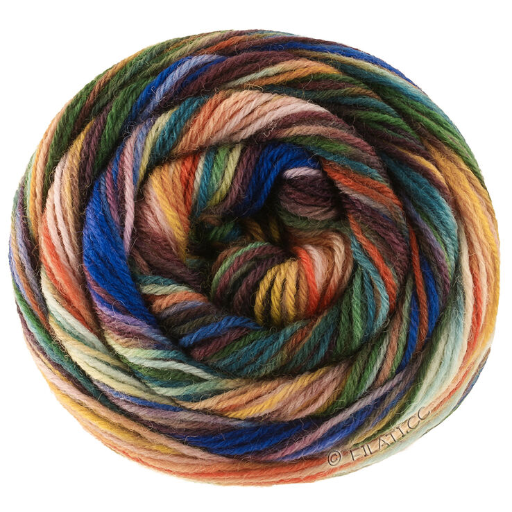 Lana Grossa MEILENWEIT 100g Cascata | 5201-gyldenbrun/mørk brun/mokka/royal/lilla/rosa/rust/mørk grøn/lys grå/musegrå