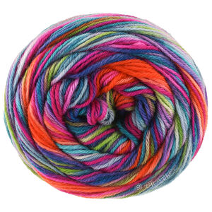 Lana Grossa MEILENWEIT 100g Cascata | 5207-mørk blå/lys rød/rustrød/lys blå/vinrød/fuchsia/lilla/marine/jade/mørk grøn/pistacie