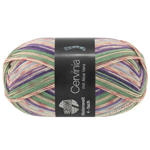 Lana Grossa MEILENWEIT 100g Cervinia | 1703-jade/gråbeige/grå/blåviolet/natblå/ecru/lilla/gammelrosa/lys blå