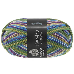 Lana Grossa MEILENWEIT 100g Cervinia | 1705-mørk grøn/mosgrøn/olivengrøn/blå/natblå/ecru/himmelblå/grå/mørk violet