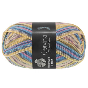 Lana Grossa MEILENWEIT 100g Cervinia | 1706-himmelblå/musegrå/gul/ecru/lys beige/syrenrosa/gråblå