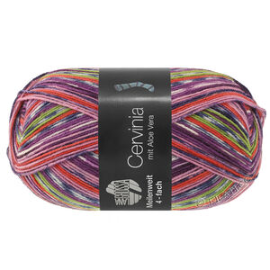 Lana Grossa MEILENWEIT 100g Cervinia | 1708-pink/fictile rød - lerrød/gråblå/sartgrå/rødviolet/syren/grøn/mørk blå