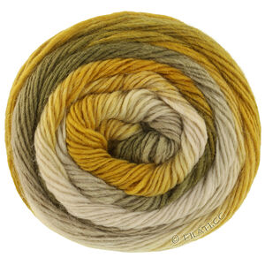 Lana Grossa MEILENWEIT 100g Color Mix Soft | 8068-høgrøn/sivgrøn/grågrøn/kridthvid/sennepgul