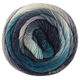 Lana Grossa MEILENWEIT 100g Merino Color Mix Sparks | 7620-mørk blå/grå petrol/mynte/gråblå/stålblå