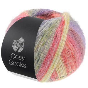 Lana Grossa MEILENWEIT 100g Cosy Socks Dream | 251-terrakotta/sennep/mørk grå/blåviolet/lilla/mørk rød/rød