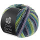 Lana Grossa MEILENWEIT 100g Cosy Socks Multi Stripes | 157-lavendel/petrol/majgrøn/turkis/natblå
