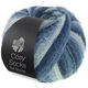 Lana Grossa MEILENWEIT 100g Cosy Socks Soft Stripes | 106-sortblå/gråblå/røgblå/