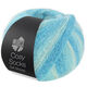 Lana Grossa MEILENWEIT 100g Cosy Socks Soft Stripes | 115-mynte/lys turkis/turkis