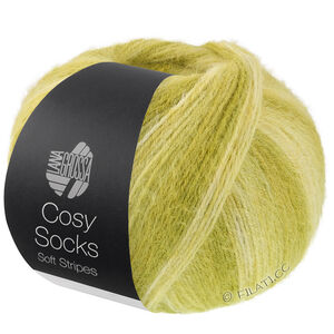 Lana Grossa MEILENWEIT 100g Cosy Socks Soft Stripes | 116-limett/pistacie/lys oliven